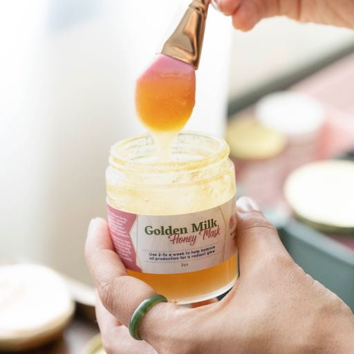 Golden Milk Honey Mask - Gently Exfoliate Dry, Dull Skin